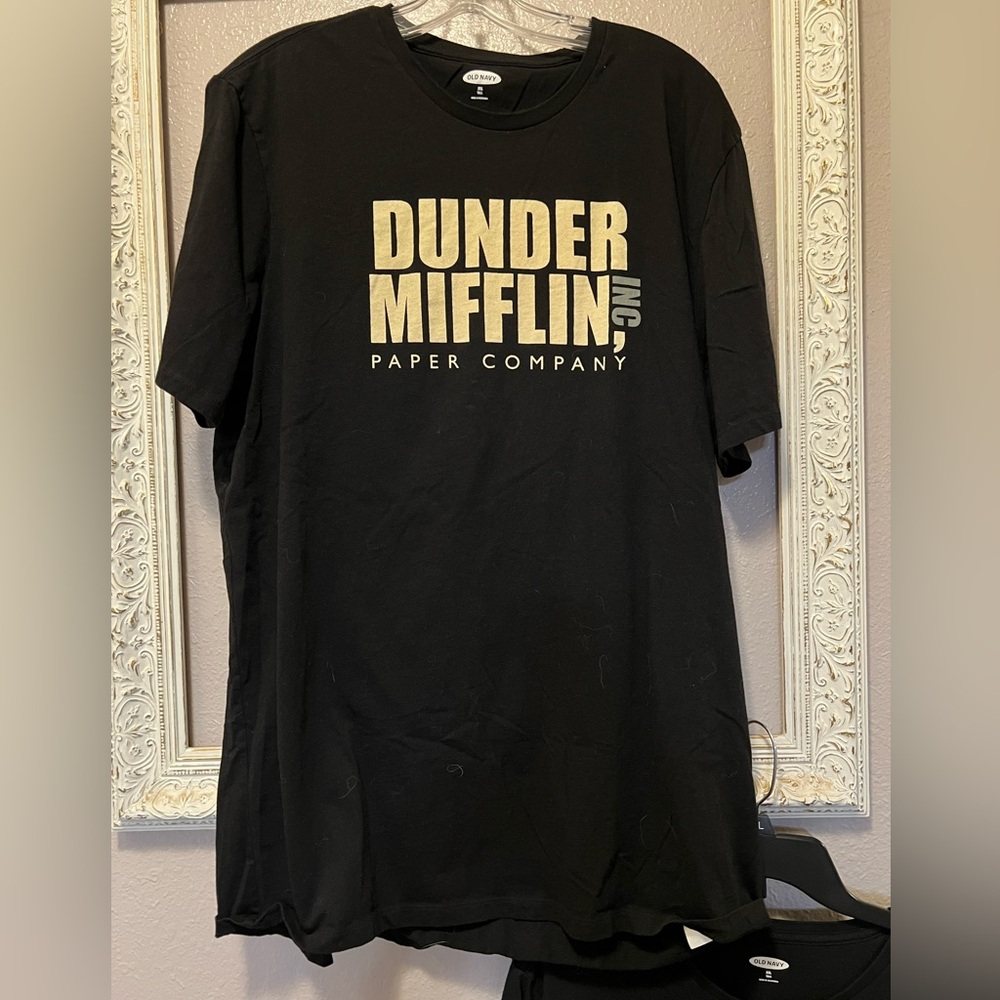 Old Navy “The Office Dunder Mifflin Paper Company” Graphic Tee Size XXL Tall - Picture 2 of 5